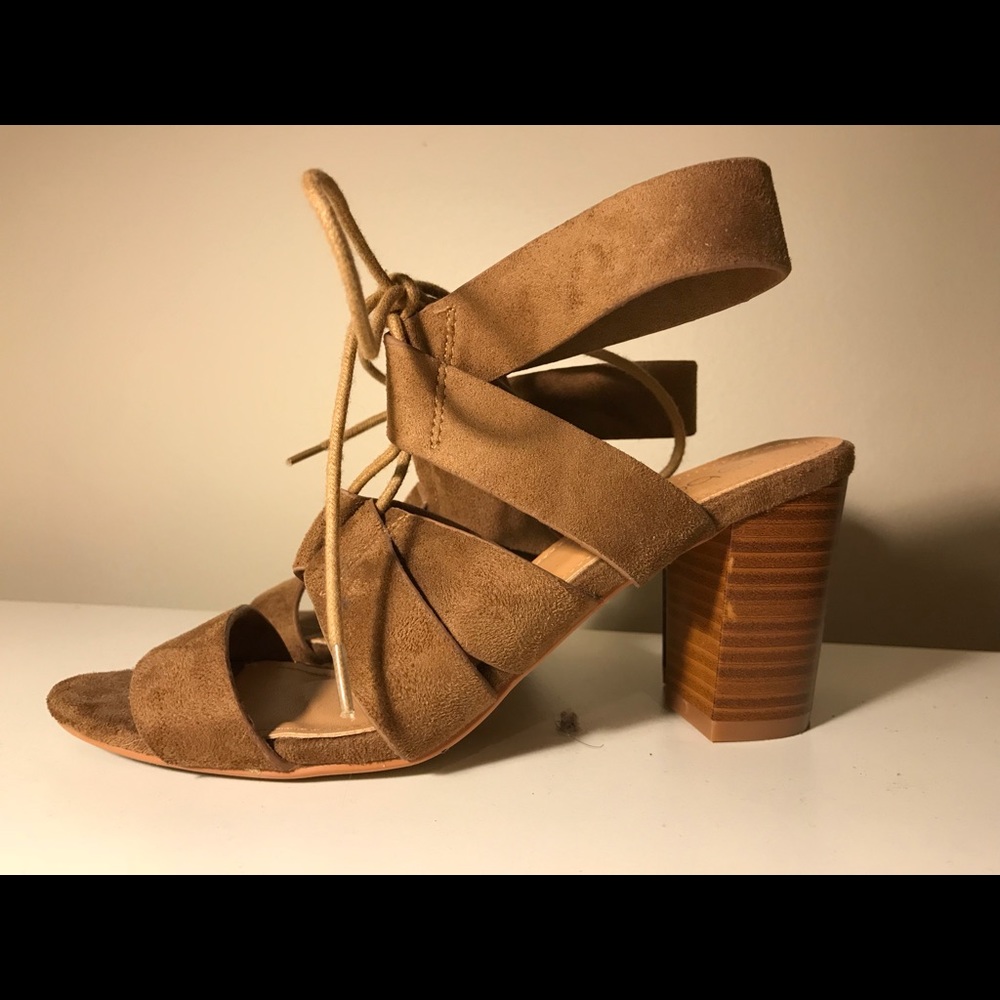 Strappy Tan Heels